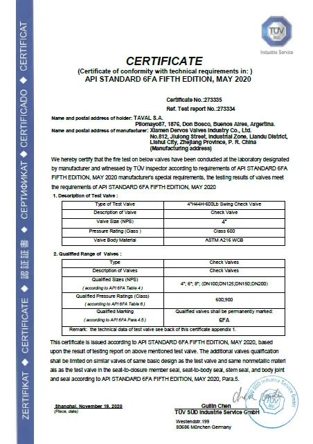 API Standard 6FA