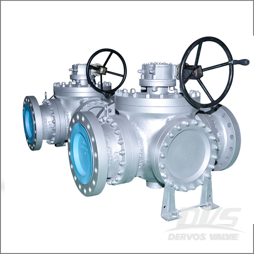 LCC Top Entry Ball Valve, API 6D, 10 Inch, Class 600, RF, Gearbox