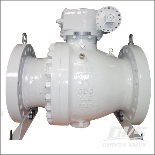 API 6D Soft Seated Ball Valve, WCB Body, 12 Inch, Class 600 LB, RF