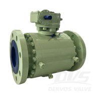 ASTM A105 Trunnion Ball Valve, DN150, PN64, ISO 14313