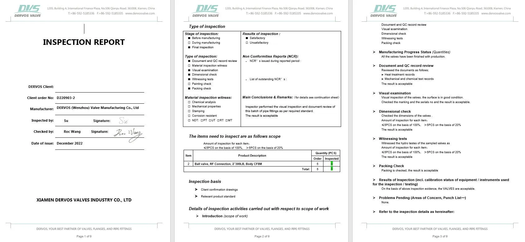 Inspection Report