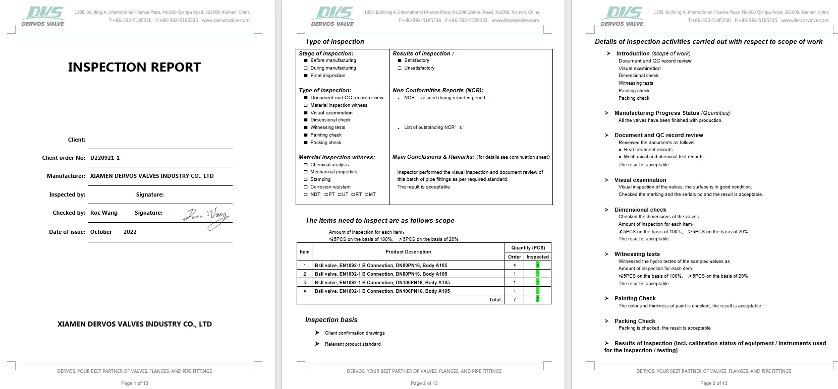 Inspection Report