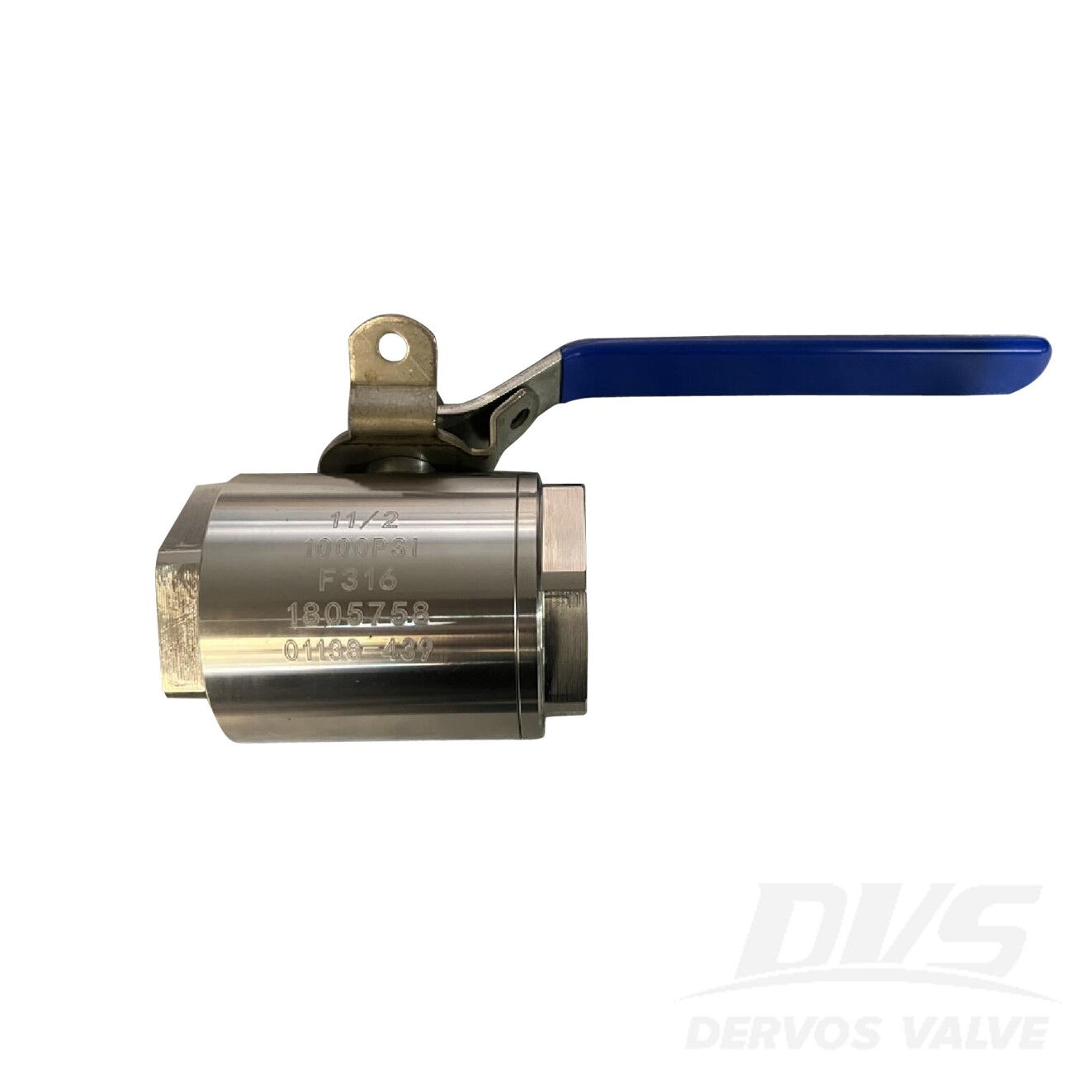 ASTM A182 F316 Floating Ball Valve, 1-1/2IN, 1000PSI, API 608