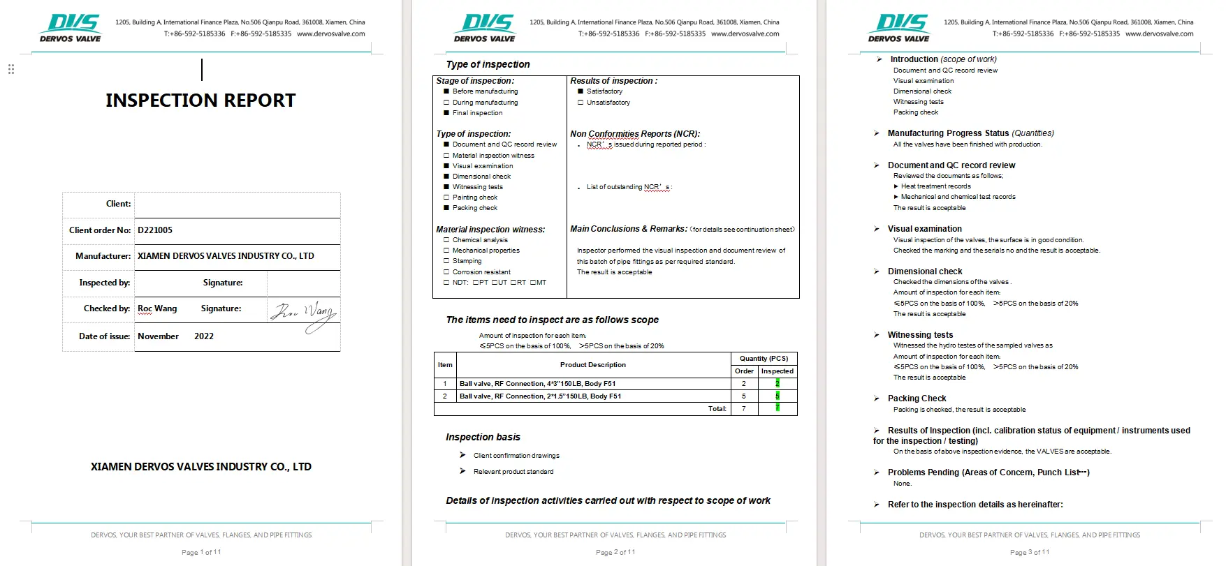 Inspection Report