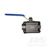 FNPT Floating Ball Valve, 1/2 Inch, PN6, A105, ASME B16.34