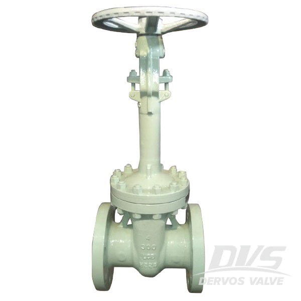 Extended Bonnet Gate Valve, A352 LCB, 4IN, CL300, API 600