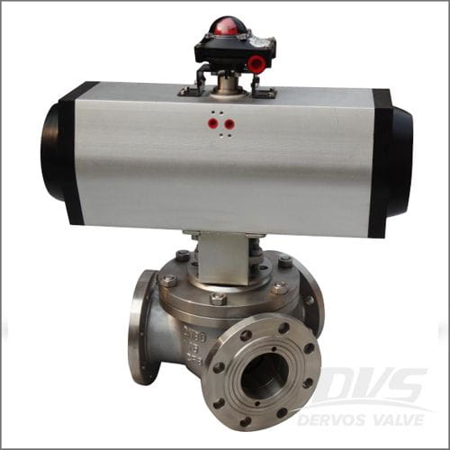 Y Type Ball Valve, CF8, BS5351, DN80, PN16, RF End