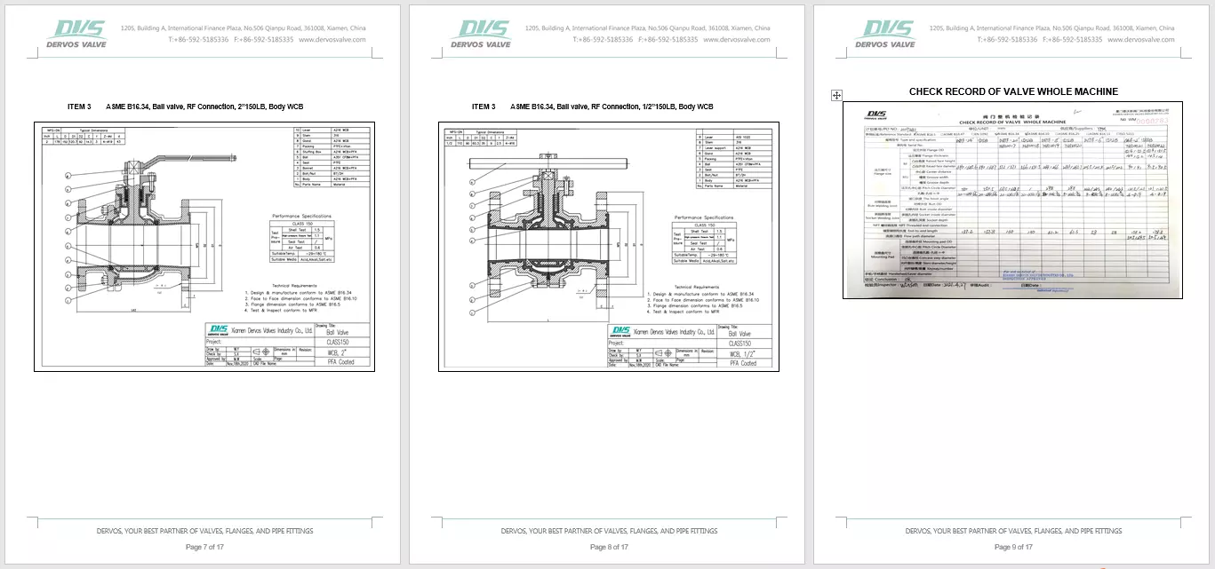 Fluorine Lined Ball Valve Inspection Report 