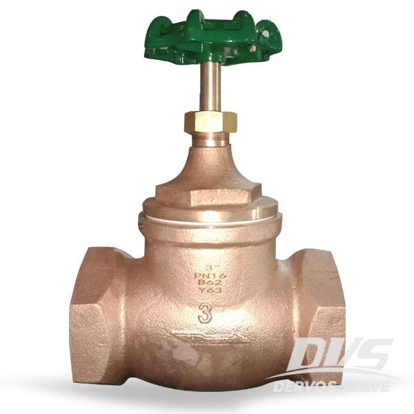 3 Inch Bronze Globe Valve, DN80, 150 LB, Non-rising Stem