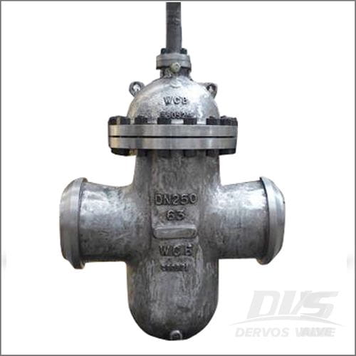 Flat Gate Valve, DIN 3352, GS-C25, DN250, PN63, Butt Welded End