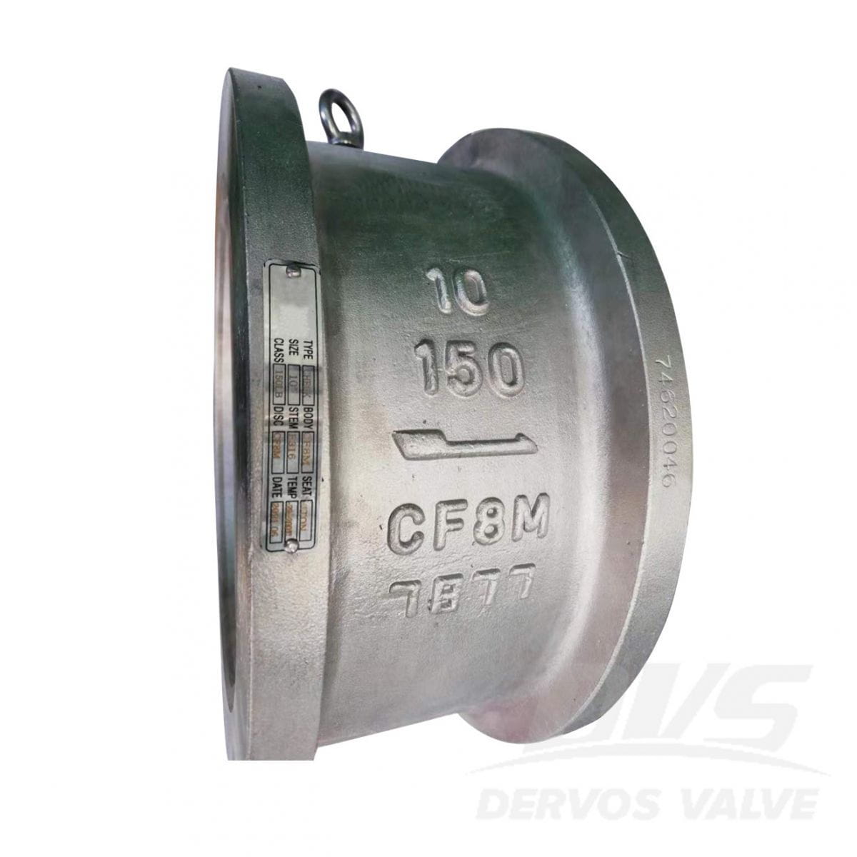 ASTM A351 CF8M Wafer Check Valve, API 594, 10 Inch, 150 LB