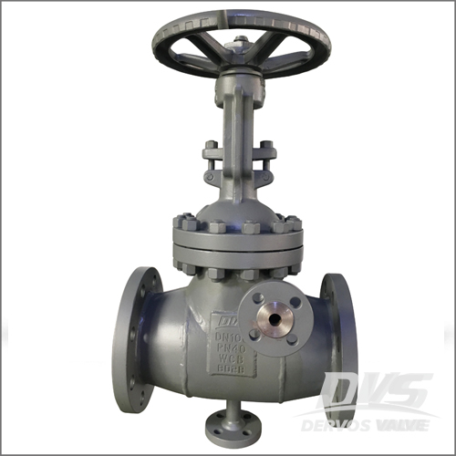 Jacket Gate Valve, DIN 3352, GS-C25, DN100, PN40, Flange, Handwheel