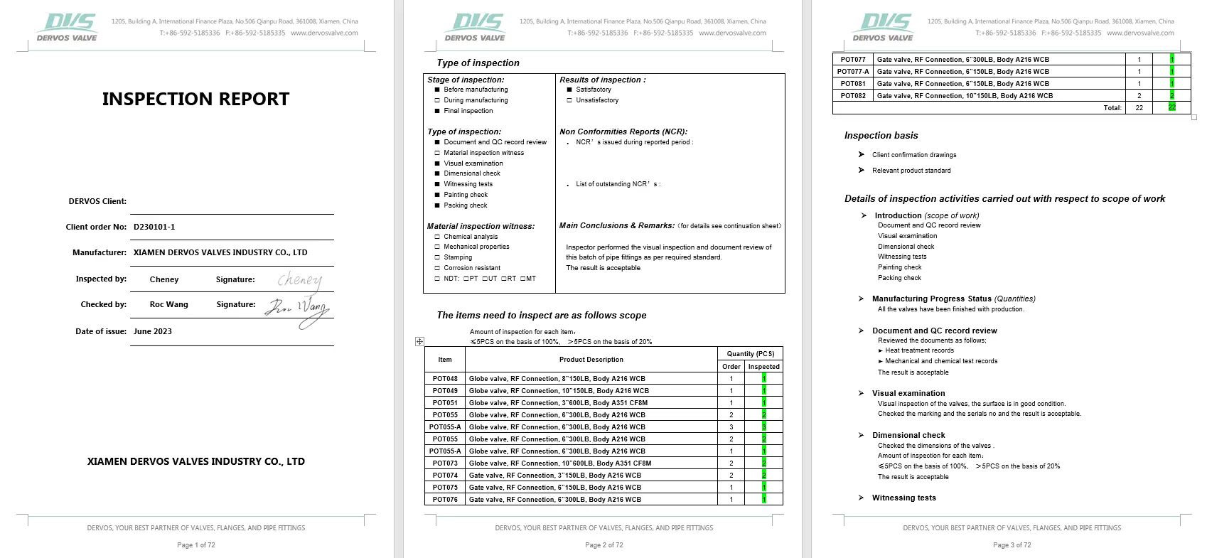 Inspection Report