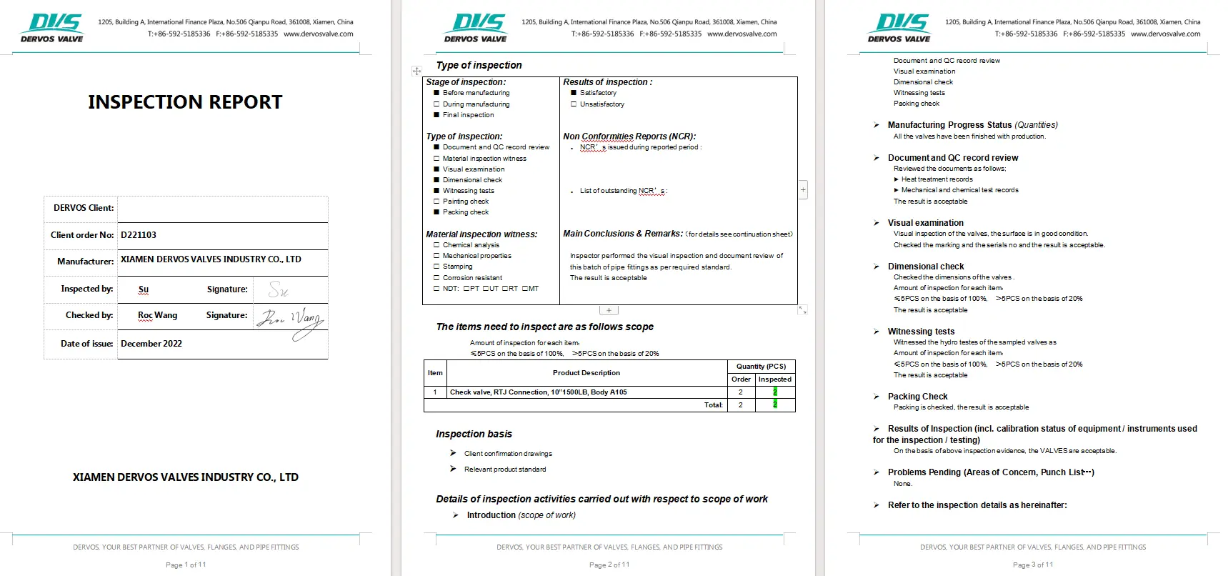 Inspection Report