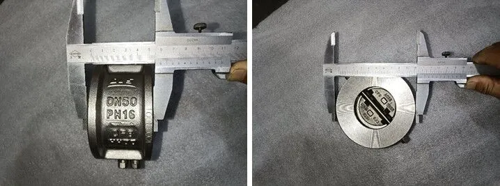 Dimension Checking for Wafer Check Valve