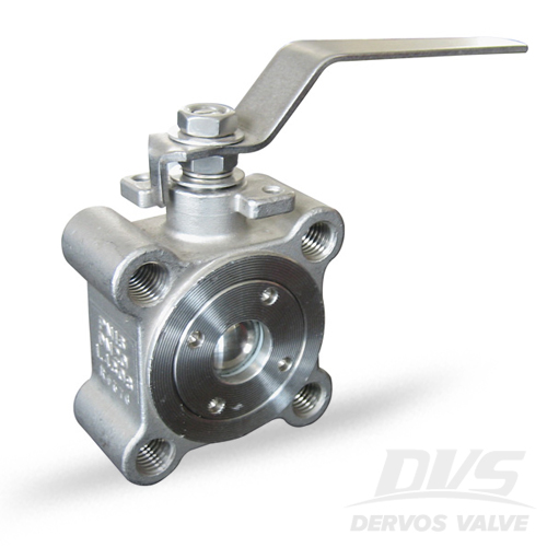 1PC Ball Valve Short Pattern, DN25, PN16, Lugged, 1.4408