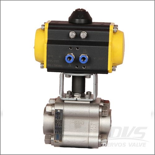 Pneumatic Actuator 3 Piece Floating Ball Valves