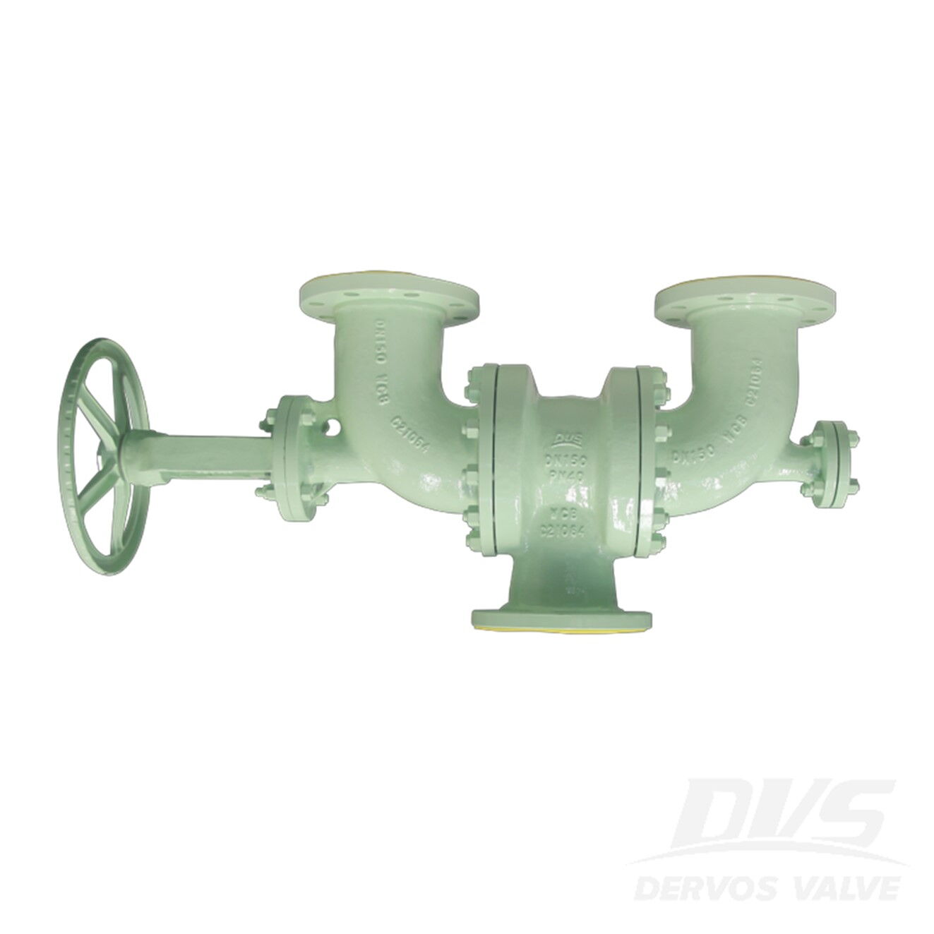 DIN 3356 Change Over Valve, DN150, PN40, A216 WCB, RF