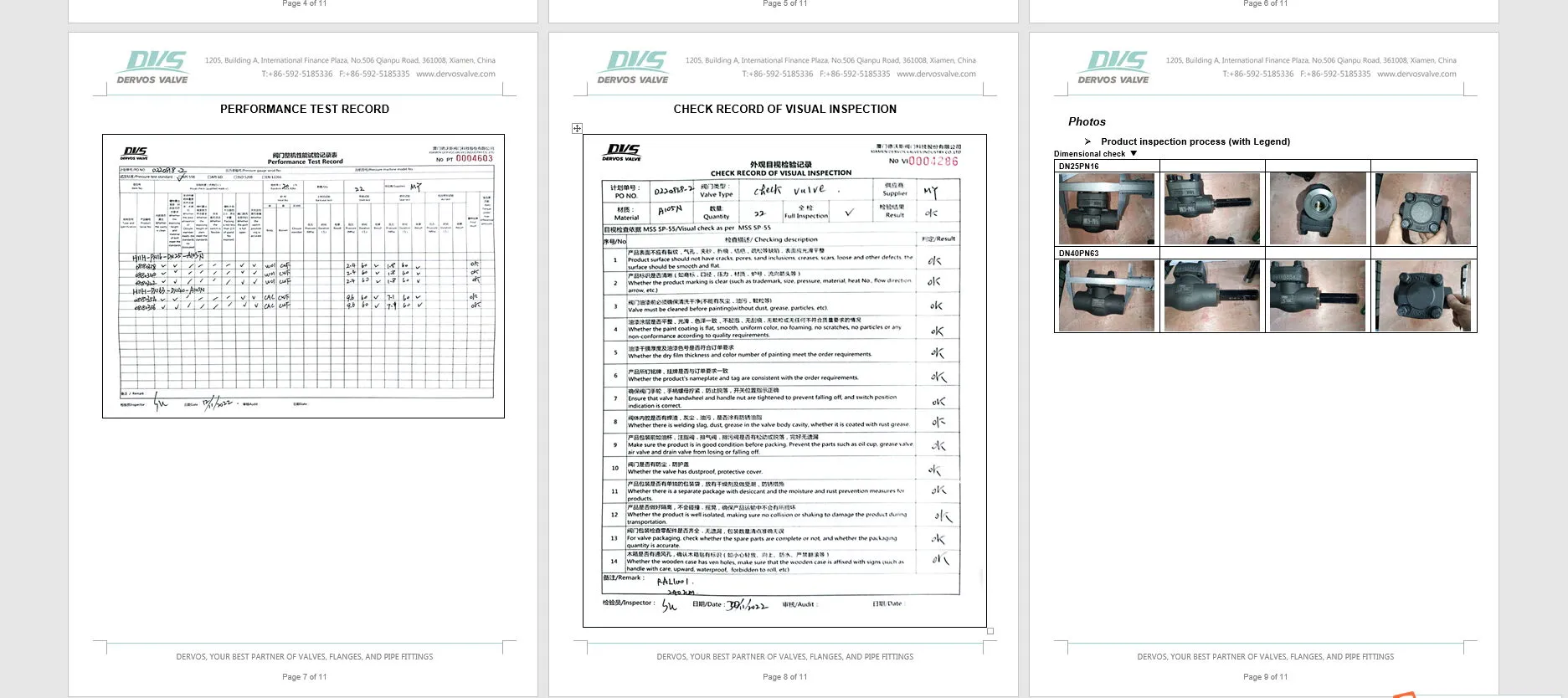 Inspection report