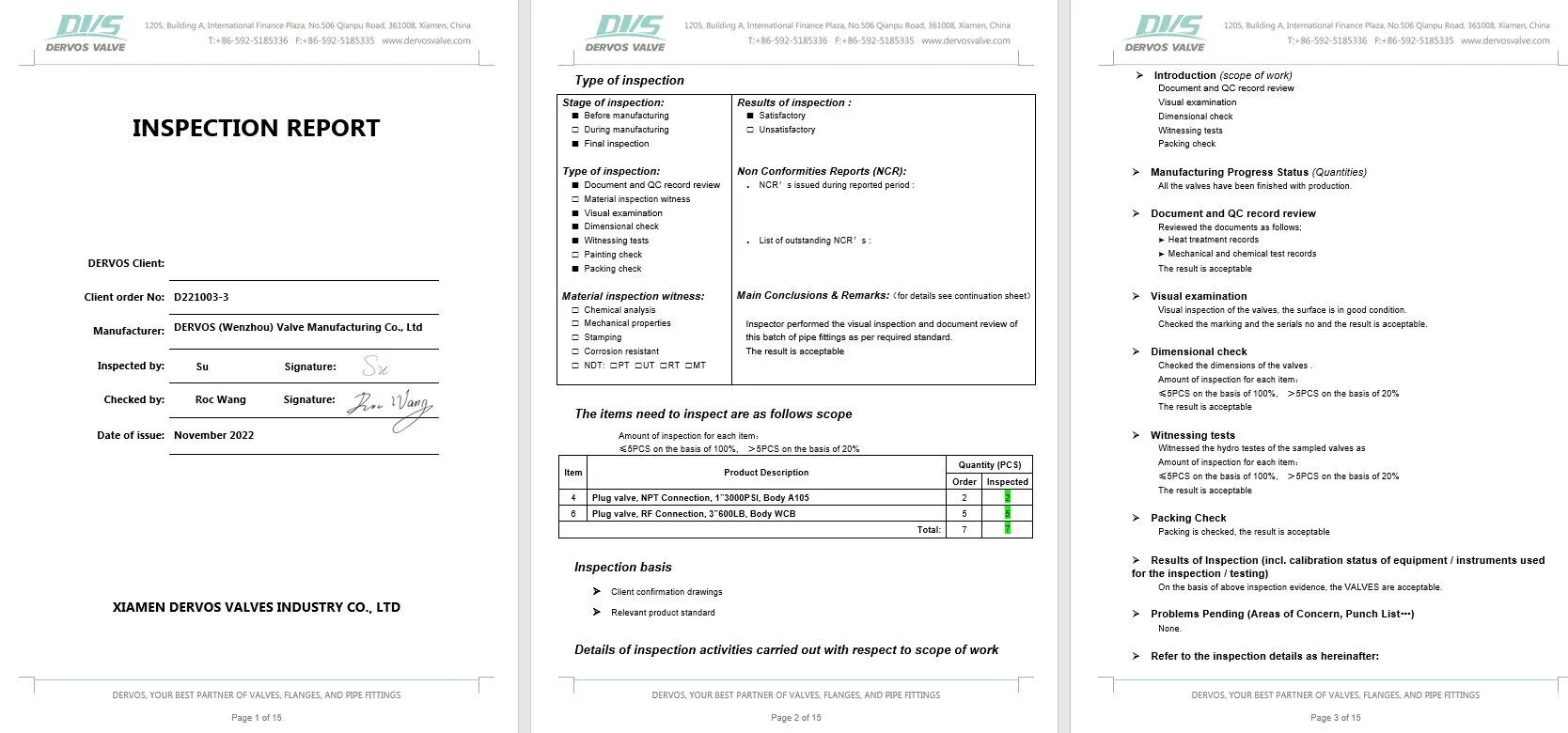 Inspection Report