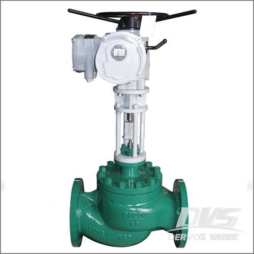 WCB Control Valve, DIN 3356, DN200, PN40, RF, Electric Actuator