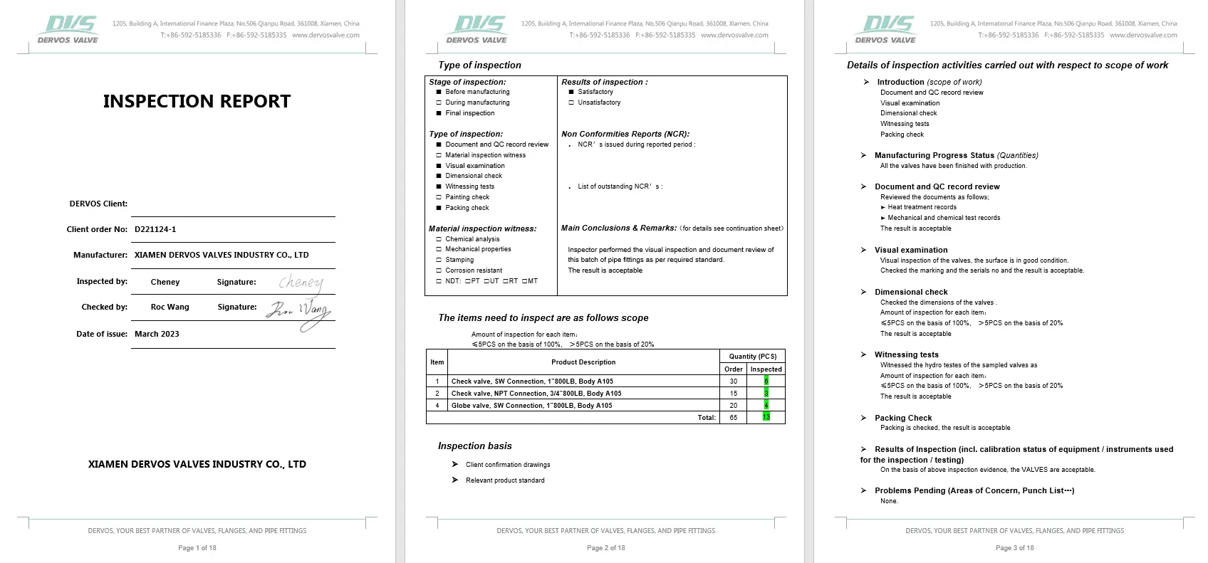 Inspection Report