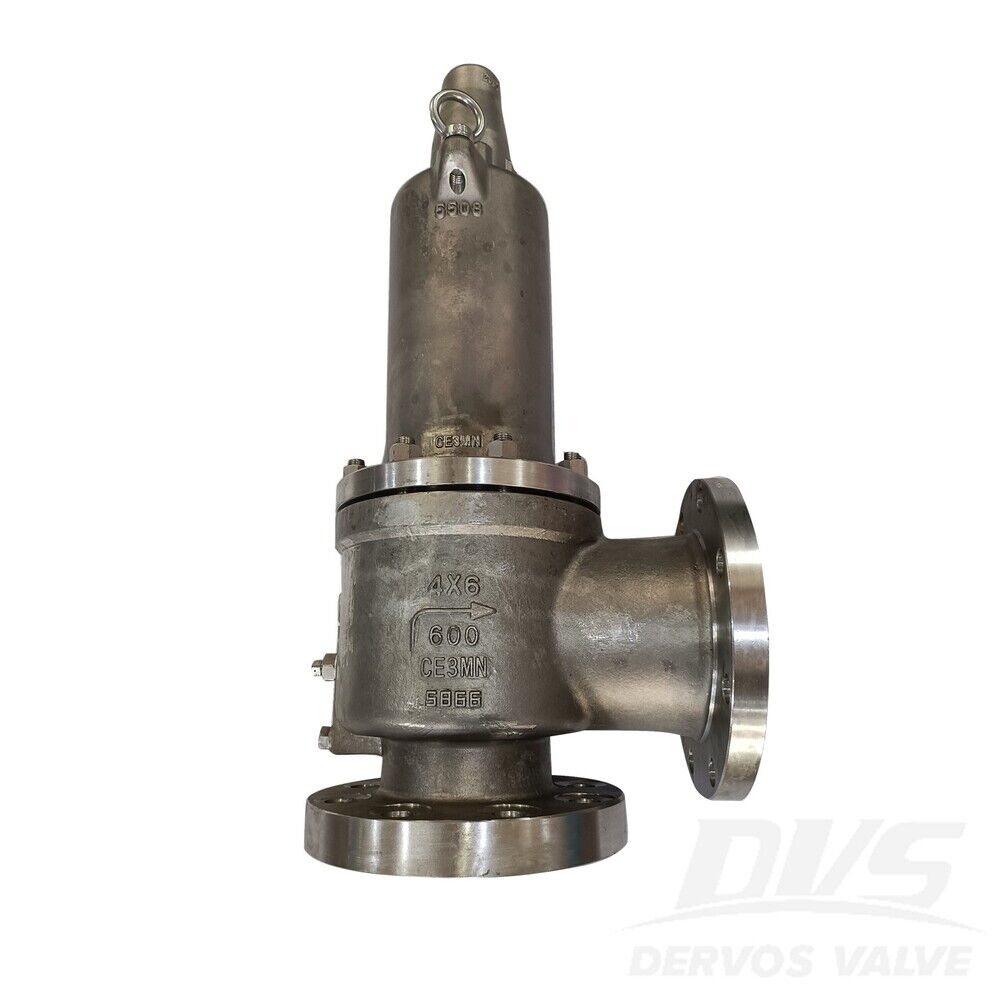 API 520 Spring Loaded Safety Valve, A890 5A, CE3MN, 4 x 6 IN