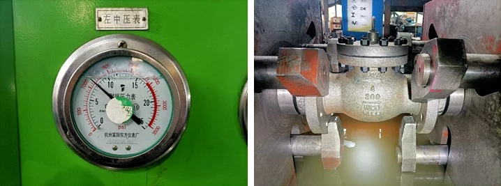 Lift Check Valve Pressure Test