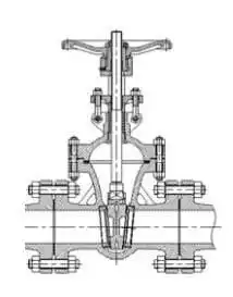 Flange connection and weld connection