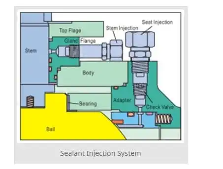 Sealant Injection System of Ball Valves