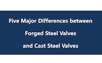 Five Major Differences between Forged Steel Valves and Cast Steel Valves