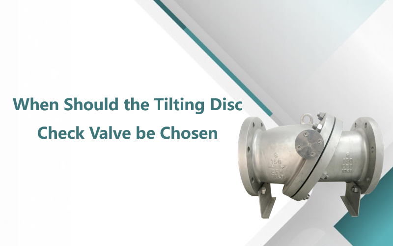 When Should the Tilting Disc Check Valve be Chosen?