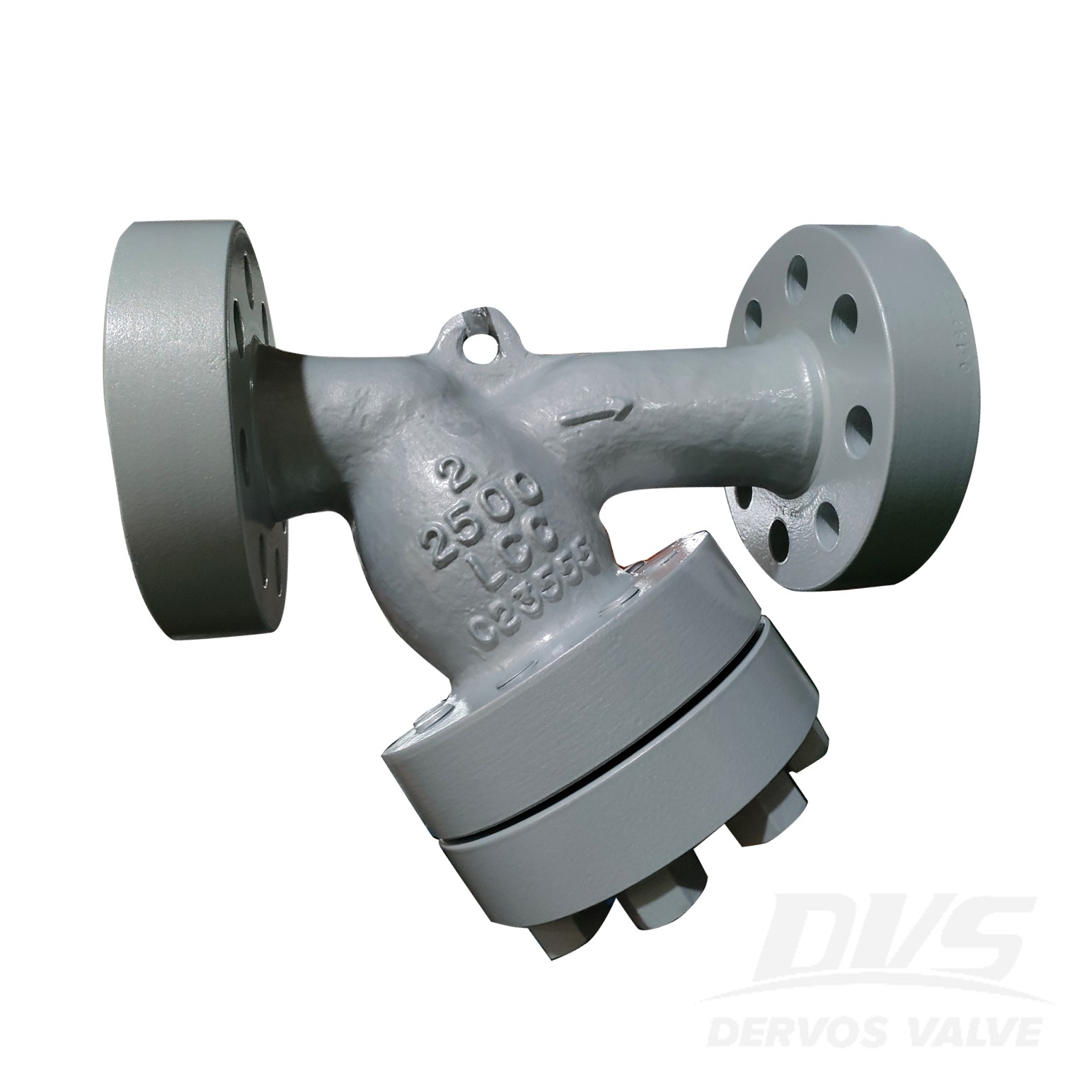 RTJ Connection, 2" 2500LB Y Type Strainer, Body LCC, ASME B16.34