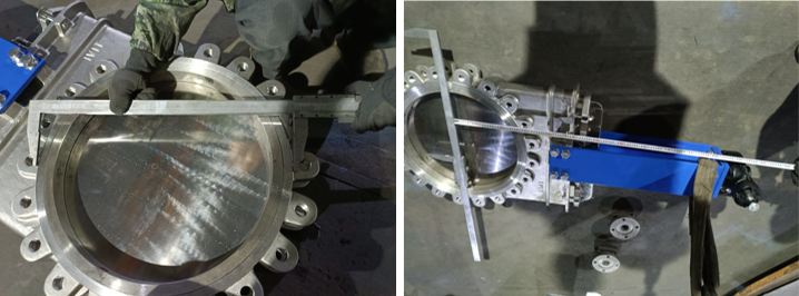 Knife Gate Valve 20" 150LB CF8 Bevel Gear LUG-RF