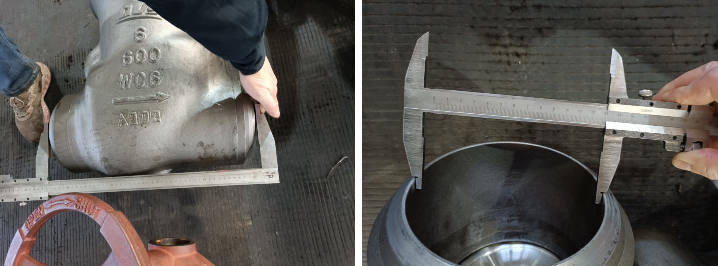6" 600LB Swing Check Valve WC6 BW SCH 80