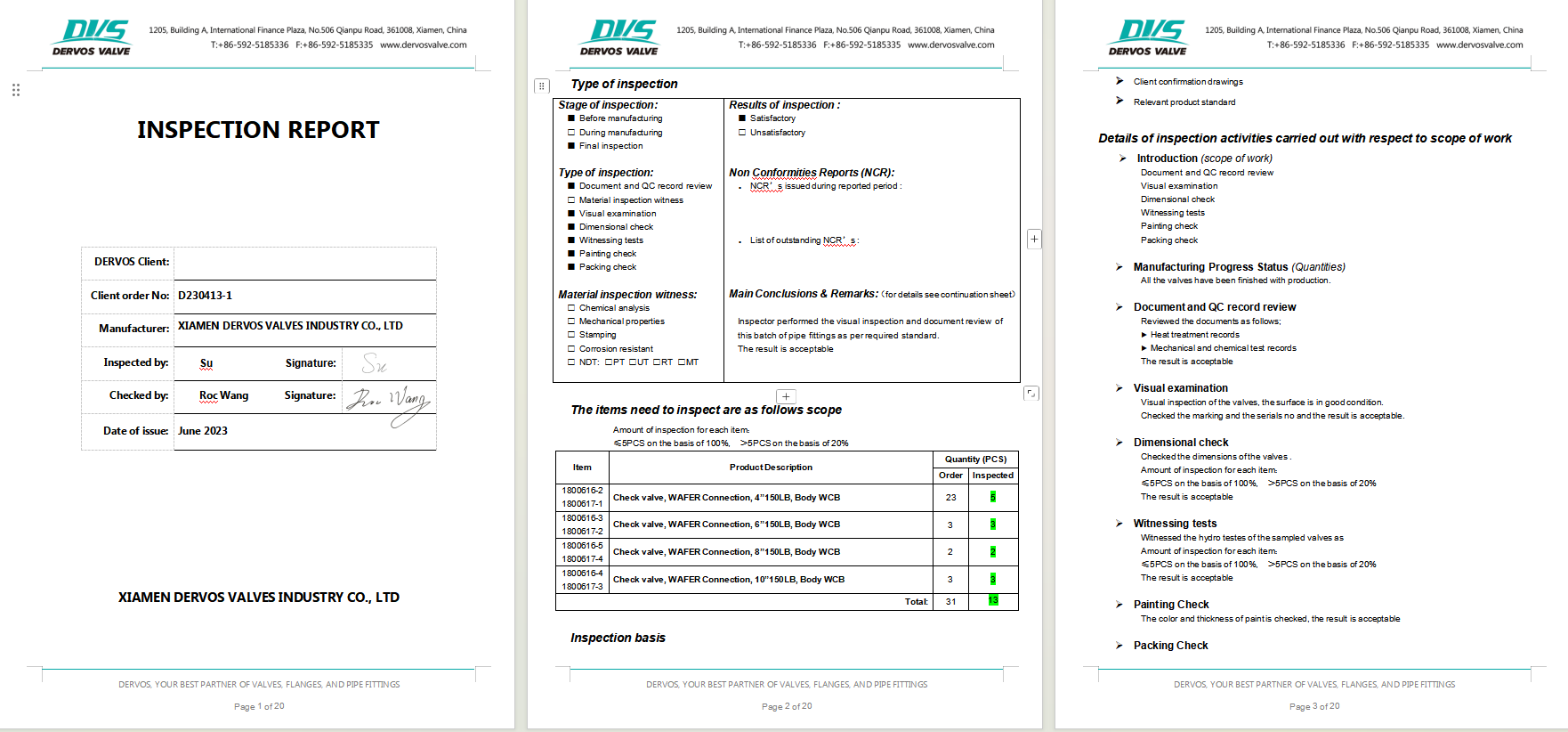 Dual Plate Wafer Type Check Valve 