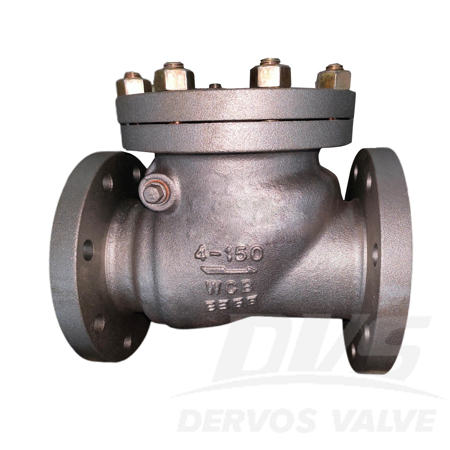 4” 150LB Cast Steel Swing Check Valve WCB API6D RF