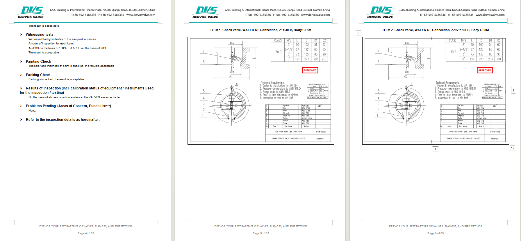 Dual Plate Wafer Check Valve