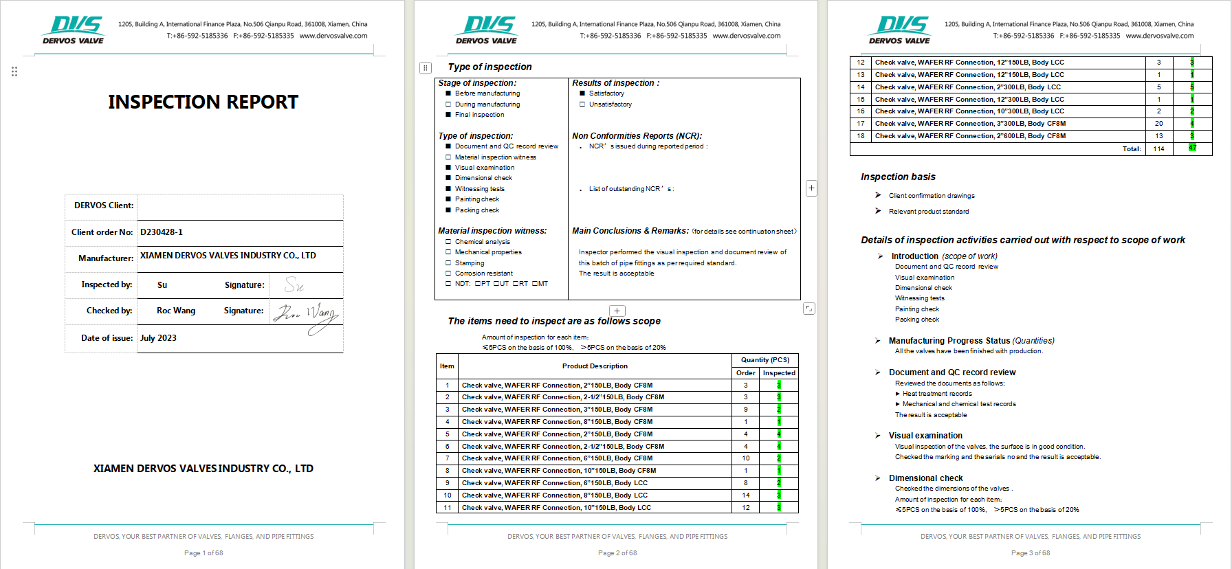 Dual Plate Wafer Check Valve