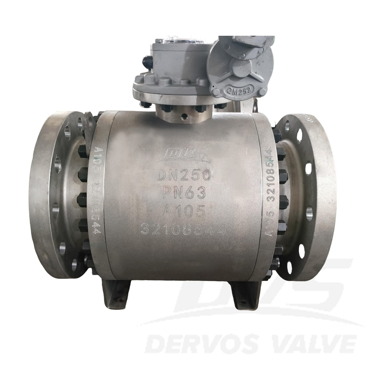 DN250 PN63 Trunnion Ball Valve ASTM A105 API 6D