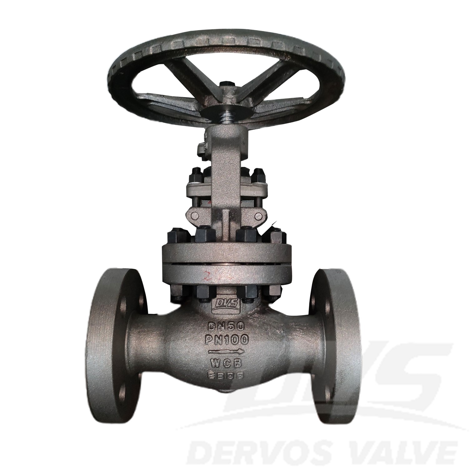 DN50 PN100 Cast Steel Globe Valve ASTM A216 WCB+STL EN 13709