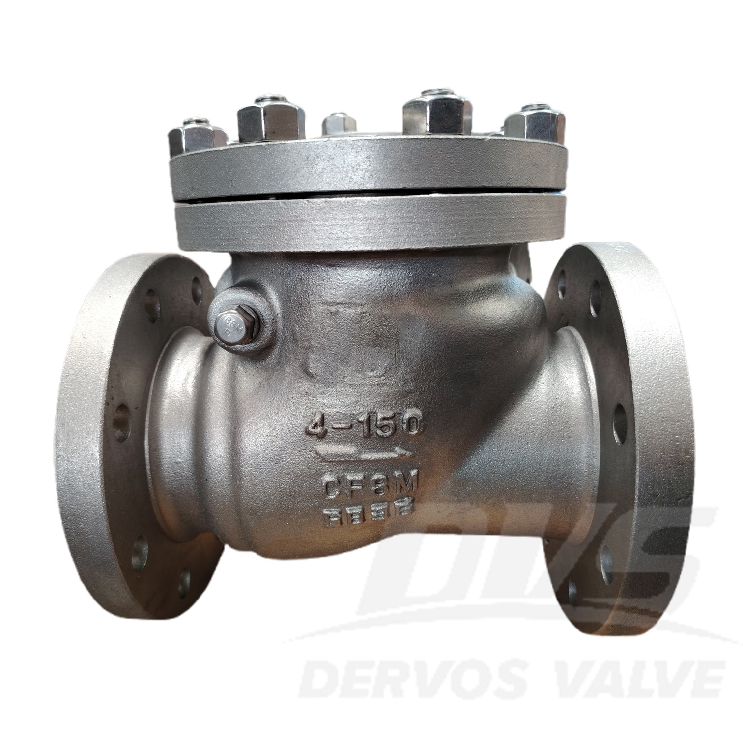 4” 150LB Cast Steel Swing Check Valve CF8M API600 RF