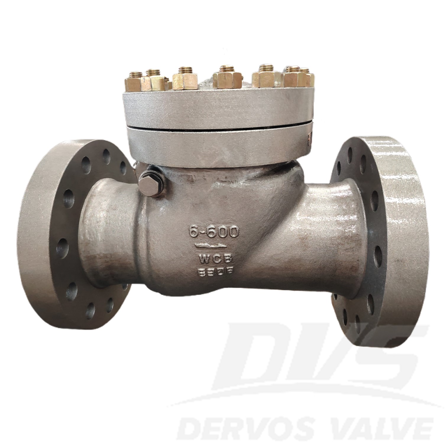 6” 600LB Cast Steel Swing Check Valve WCB API 6D RF