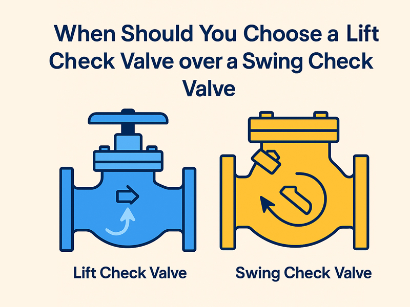 When Should You Choose a Lift Check Valve over a Swing Check Valve?