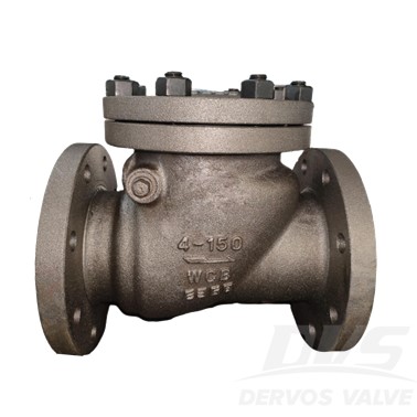 4" 150LB Cast Steel Swing Check Valve WCB API 6D