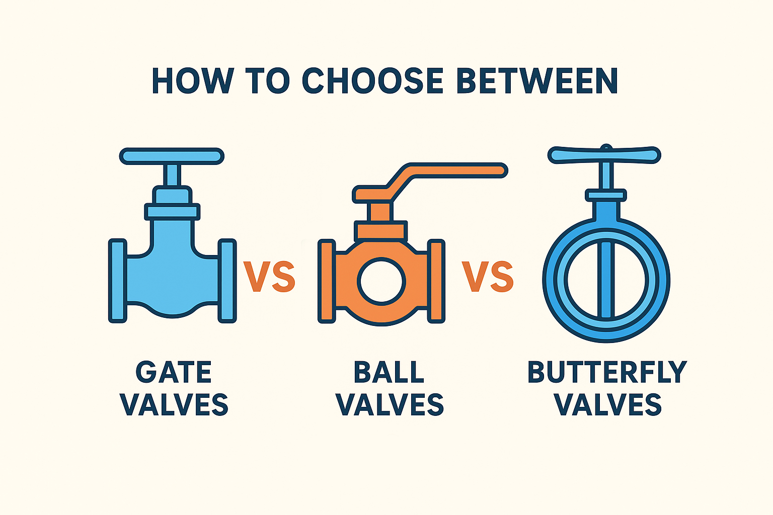 How to Choose Between Gate Valves, Ball Valves, and Butterfly Valves