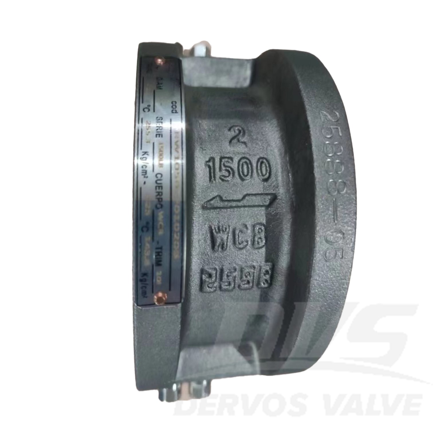 2” 1500LB Dual Plate Wafer Type Check Valve A216 WCB API 594