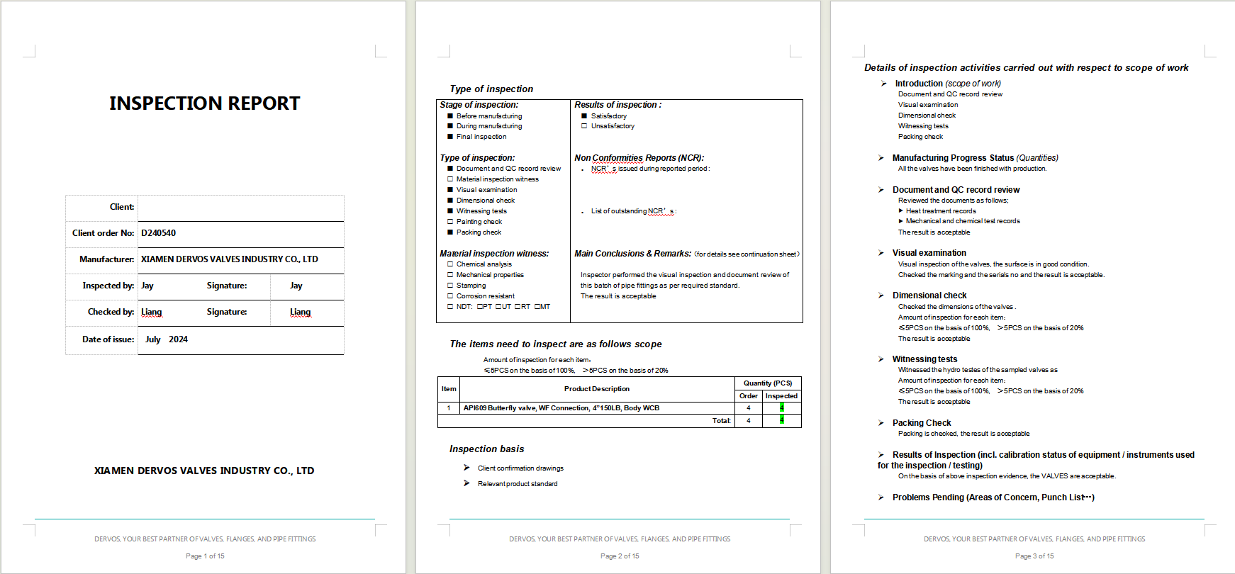 Three Eccentric Butterfly Valve