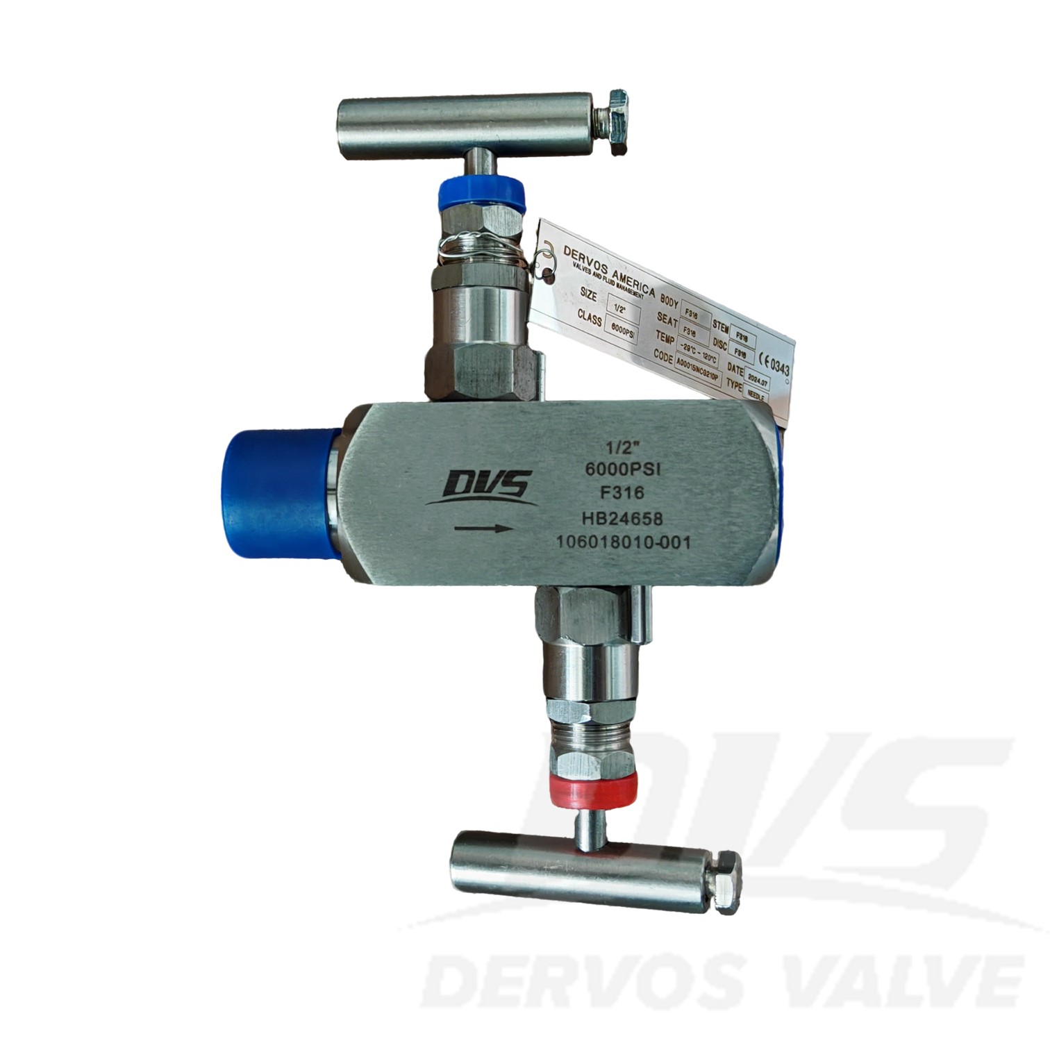 1/2”6000psi ASME16.34 Needle Valve 1/2”NPT Connection Body F316