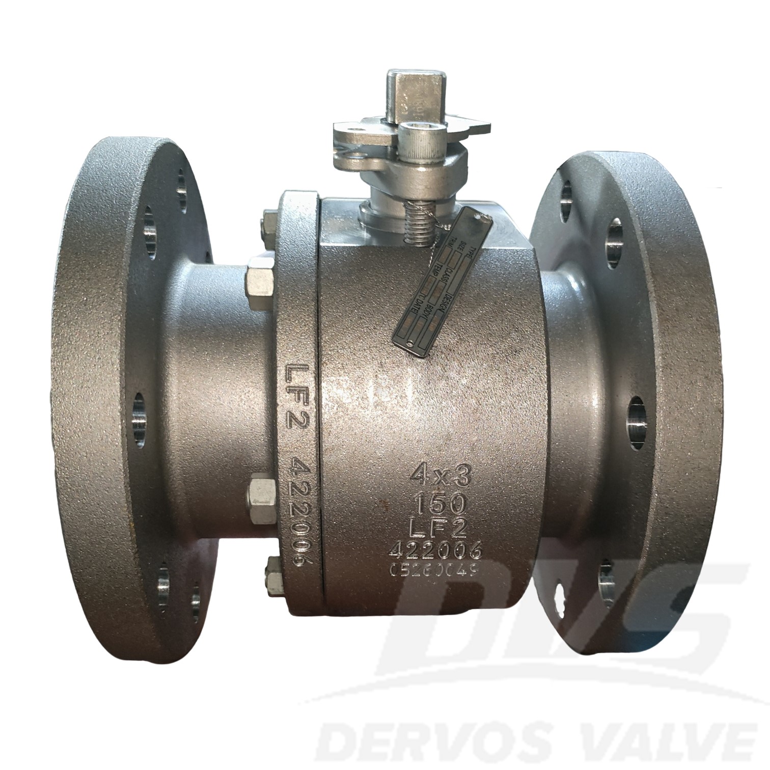 4"x3" 150LB Forged Floating Ball Valve LF2 RF API6D